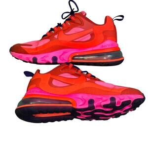 Nike Air Max 270 React Sneakers Womens 8.5 Electronic Music Red Pink Purple